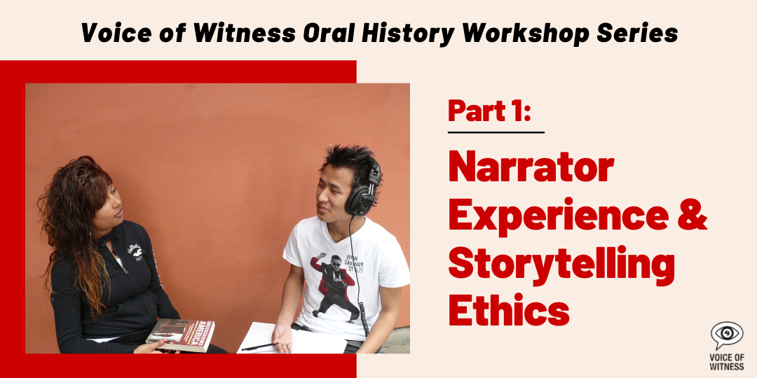 VOW Workshop: Narrator Experience & Storytelling Ethics