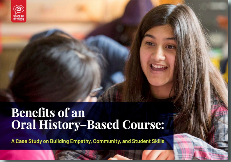 Benefits of an Oral History–Based Course: A Case Study