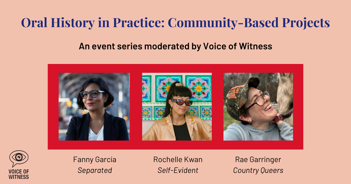 New Oral History in Practice Event Series Highlights Community-Based Storytelling Projects