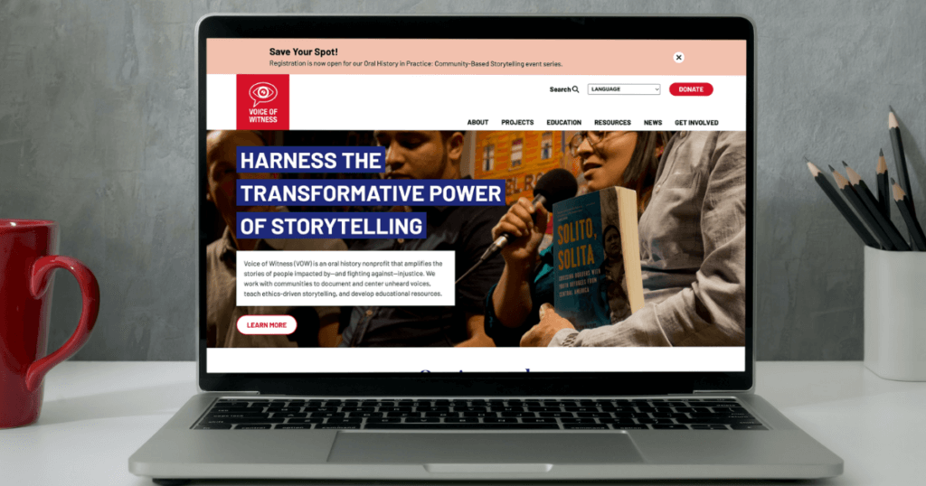 VOW's new oral history website just launched