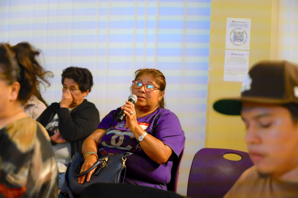 Storytelling for Immigrant Justice event at the Women's Building