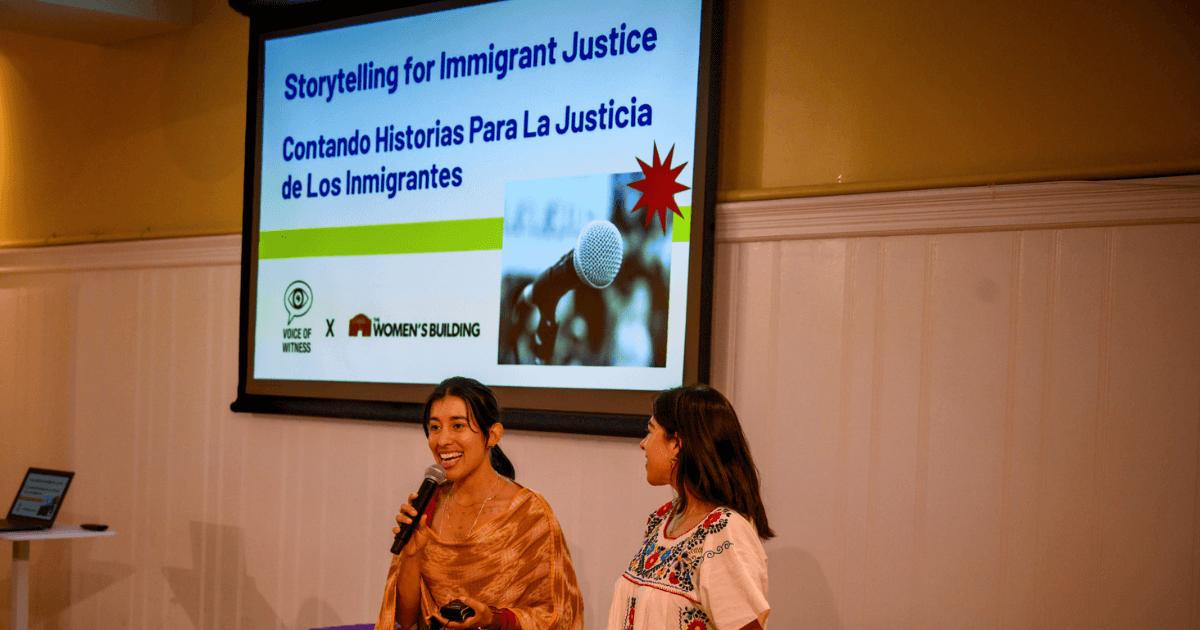 VOW and The Women’s Building Host Storytelling for Immigrant Justice Event